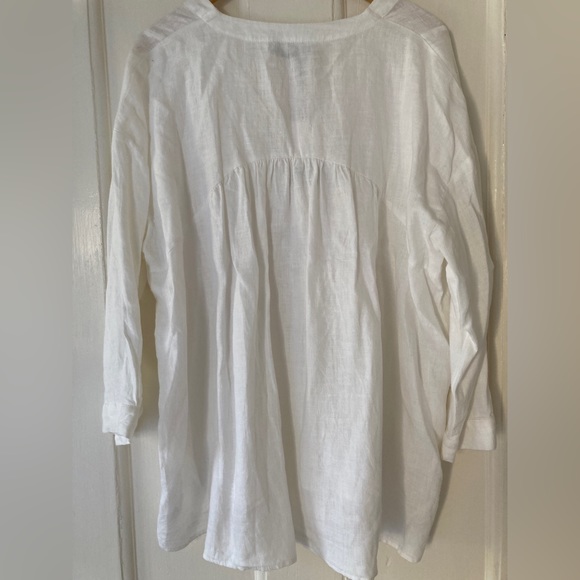 NWT ZARA 100% LINEN BOHO Tunic/Smock/ Shirt - Picture 3 of 8